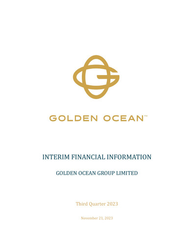 Miniature Golden Ocean Group Rapport trimestriel 2023-q3