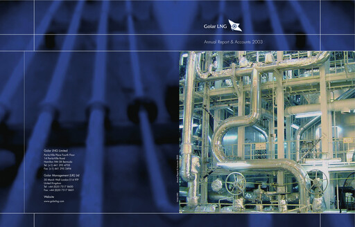 Thumbnail Golar LNG
 Annual Report 2003