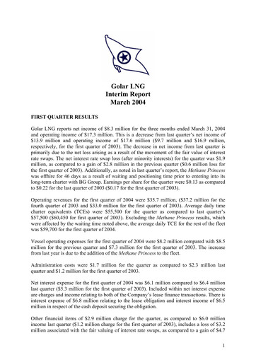 Thumbnail Golar LNG
 Quarterly Report 2004-q1