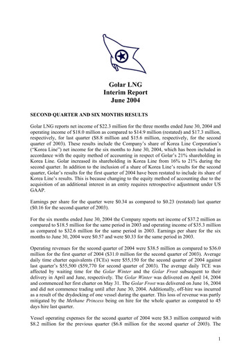 Thumbnail Golar LNG
 Quarterly Report 2004-q2