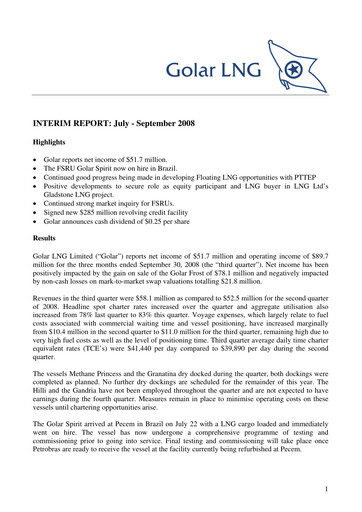 Thumbnail Golar LNG
 Quarterly Report 2008-q3