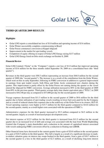 Thumbnail Golar LNG
 Quarterly Report 2009-q3