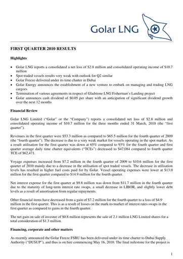 Thumbnail Golar LNG
 Quarterly Report 2010-q1