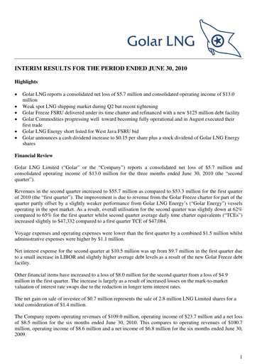 Thumbnail Golar LNG
 Quarterly Report 2010-q2