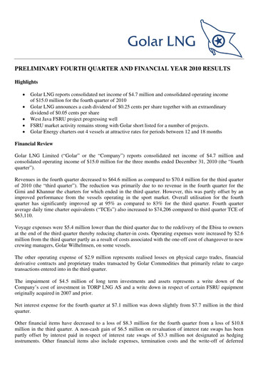 Thumbnail Golar LNG
 Quarterly Report 2010-q4