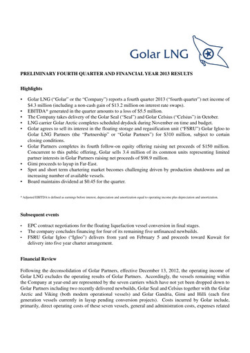 Thumbnail Golar LNG
 Quarterly Report 2013-q4