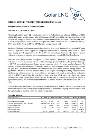 Thumbnail Golar LNG
 Quarterly Report 2020-q2