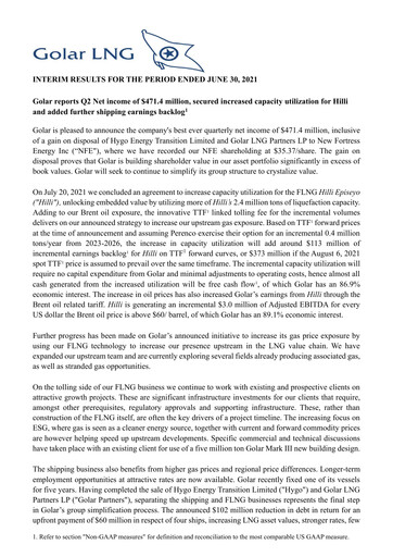 Thumbnail Golar LNG
 Quarterly Report 2021-q2