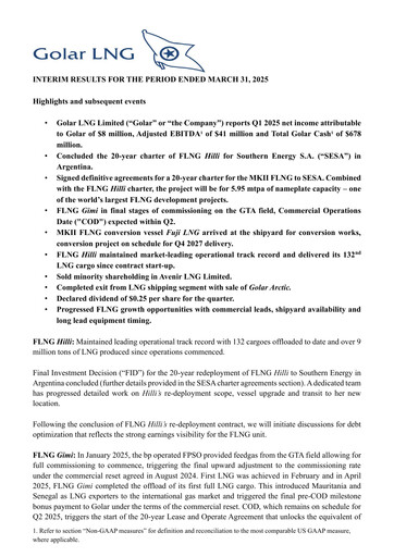 Thumbnail Golar LNG
 Quarterly Report 2025-q1