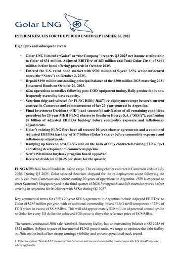 Thumbnail Golar LNG
 Quarterly Report 2025-q3