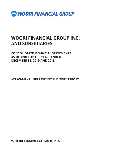 Thumbnail Woori Financial Group Financial Statement 2019