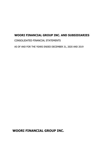 Thumbnail Woori Financial Group Financial Statement 2020