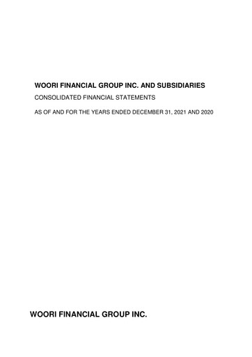Thumbnail Woori Financial Group Financial Statement 2021