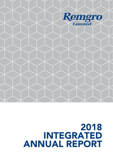 Thumbnail Remgro Limited Integrated Report 2018