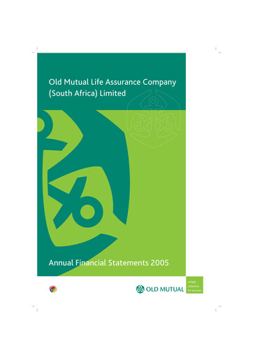 Thumbnail Old Mutual Financial Statement 2005