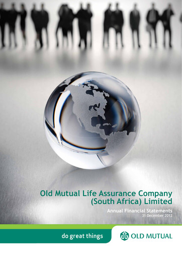 Thumbnail Old Mutual Financial Statement 2012