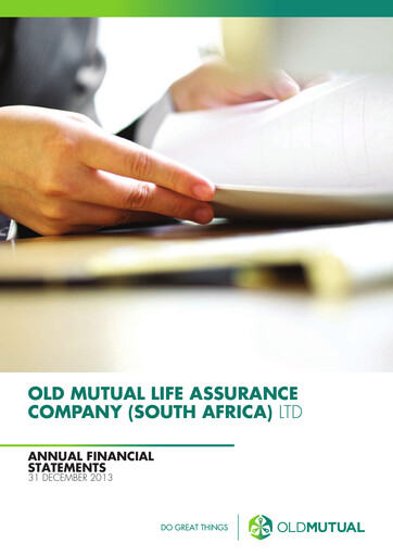 Thumbnail Old Mutual Financial Statement 2013