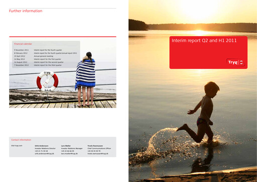 Thumbnail Tryg Half-year Report 2011-h1