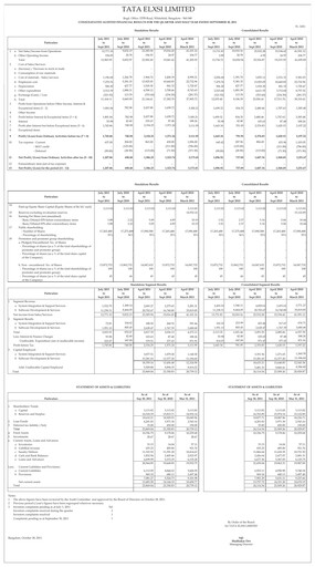Thumbnail Tata Elxsi Quarterly Report 2011-q2