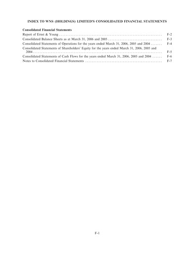 Thumbnail WNS Financial Statement 2005-2006