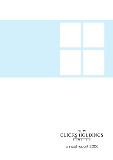 Thumbnail Clicks Group Annual Report 2006