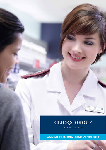 Vorschaubild Clicks Group Finanzmitteilung 2014