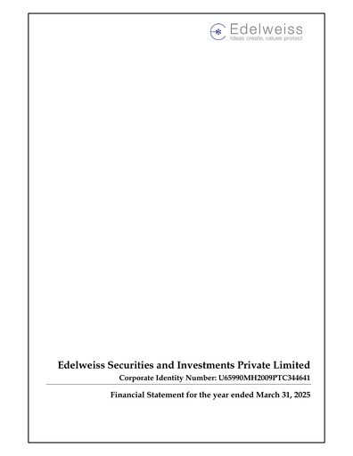Thumbnail Edelweiss Financial Services Financial Statement 2025