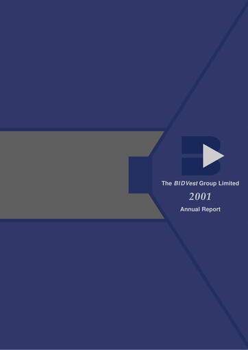 Thumbnail The Bidvest Group Annual Report 2001