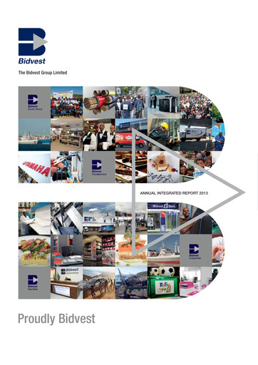 Thumbnail The Bidvest Group Annual Report 2013