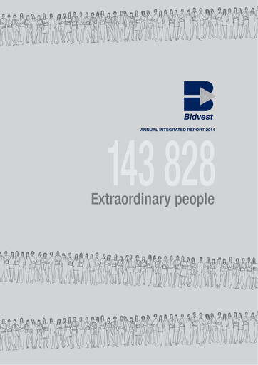Thumbnail The Bidvest Group Annual Report 2014