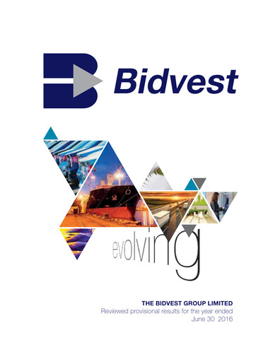 Thumbnail The Bidvest Group Financial Statement fy2016