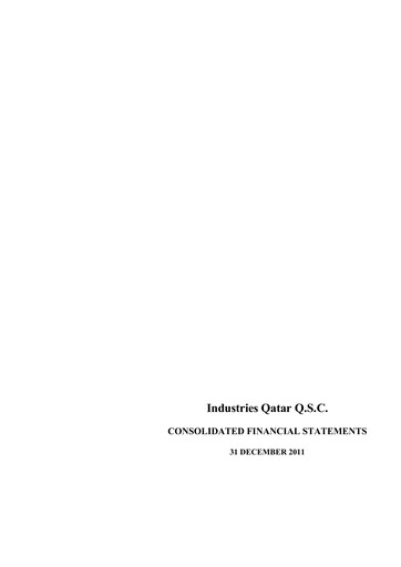 Thumbnail Industries Qatar Financial Statement 2011