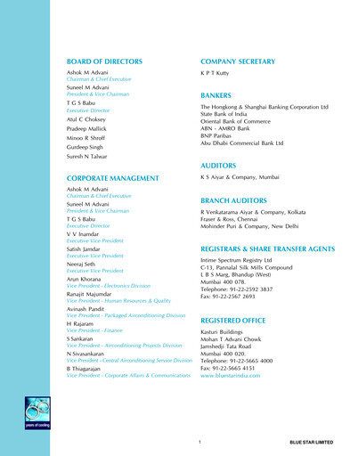 Thumbnail Blue Star
 Annual Report 2002-2003