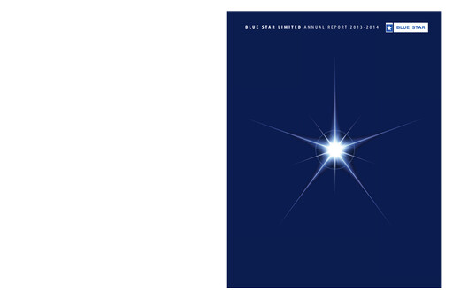 Thumbnail Blue Star
 Annual Report 2013-2014
