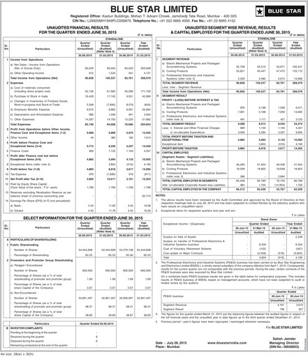 Thumbnail Blue Star
 Quarterly Report 2015-q1