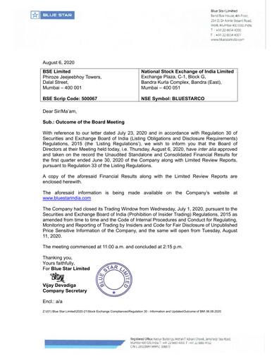 Thumbnail Blue Star
 Quarterly Report 2020-q1