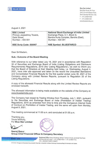 Thumbnail Blue Star
 Quarterly Report 2021-q1