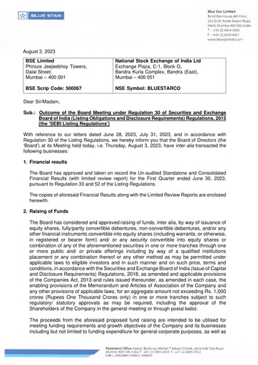 Thumbnail Blue Star
 Quarterly Report 2023-q1