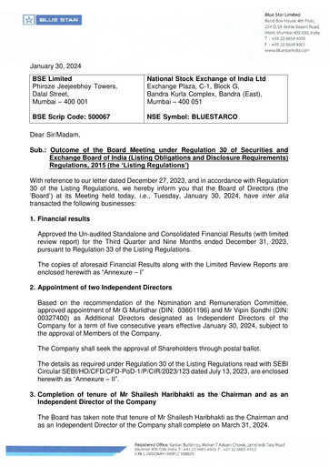 Thumbnail Blue Star
 Quarterly Report 2023-q3