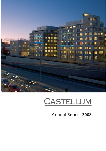 Thumbnail Castellum Annual Report 2008