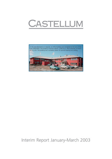 Thumbnail Castellum Quarterly Report 2003-q1