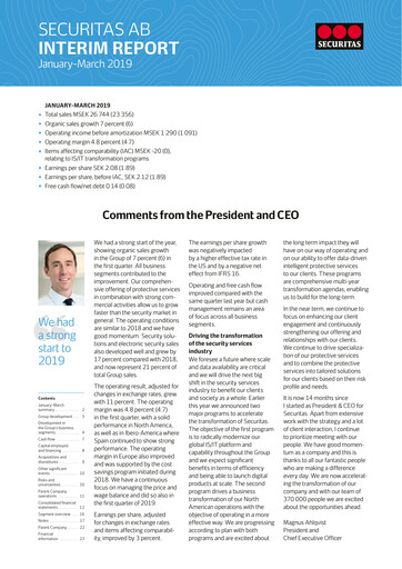 Thumbnail Securitas AB Quarterly Report 2019-q1