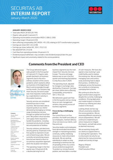 Thumbnail Securitas AB Quarterly Report 2020-q1