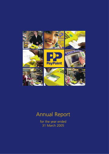 Thumbnail PayPoint Annual Report 2005