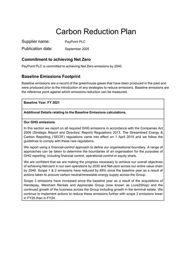 Thumbnail PayPoint ESG Report 2025