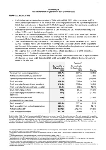 Thumbnail PayPoint Half-year Report 2020-h1