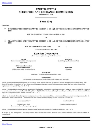 Thumbnail EchoStar Quarterly Report 2011-q1
