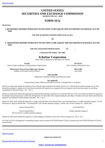 Thumbnail EchoStar Quarterly Report 2015-q2