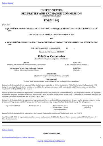 Thumbnail EchoStar Quarterly Report 2015-q3