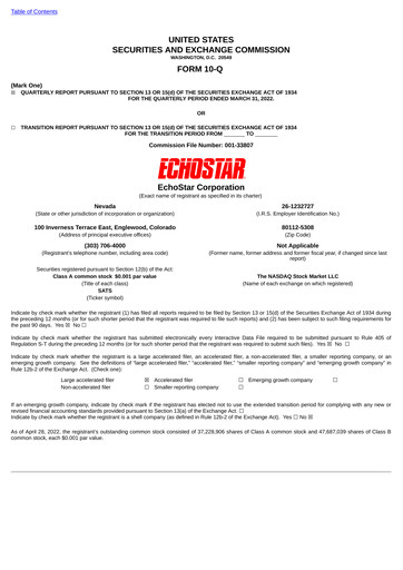 Thumbnail EchoStar Quarterly Report 2022-q1